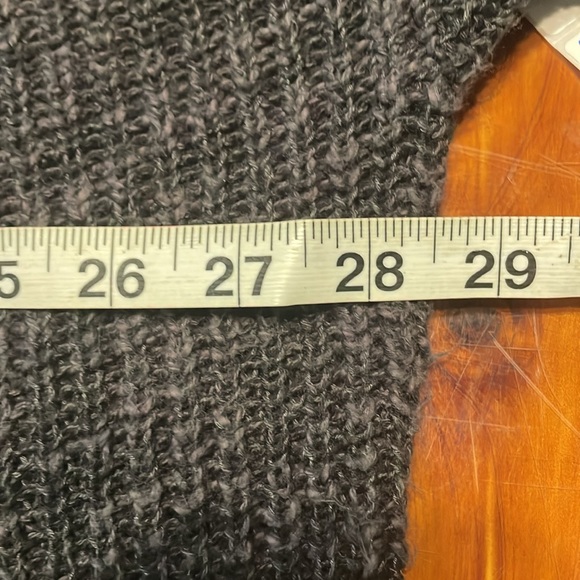 XL ABS Allen Schwartz hi-lo black 1/2 zip knit 3/4 sleeve cardigan sweater - Picture 13 of 16